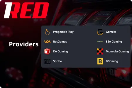 1Red Casino game providers